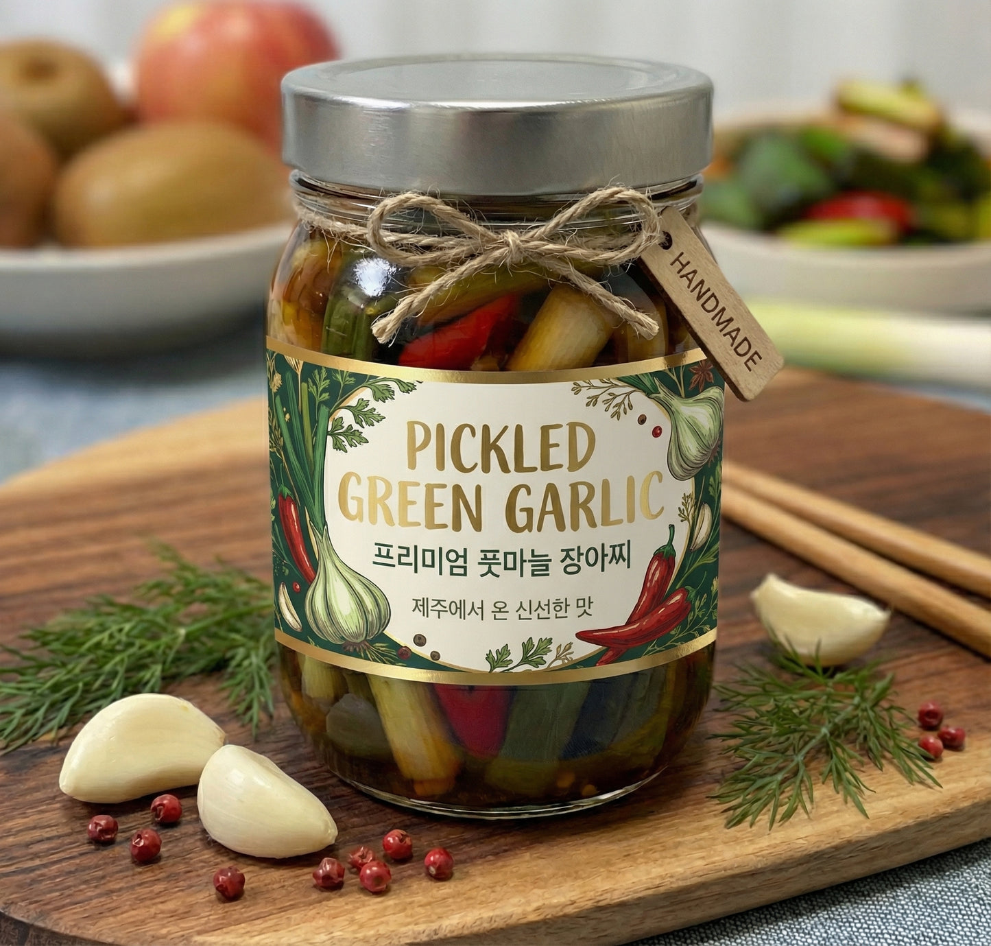 [Jeju Hong Food] Pickled Green Garlic Type 3